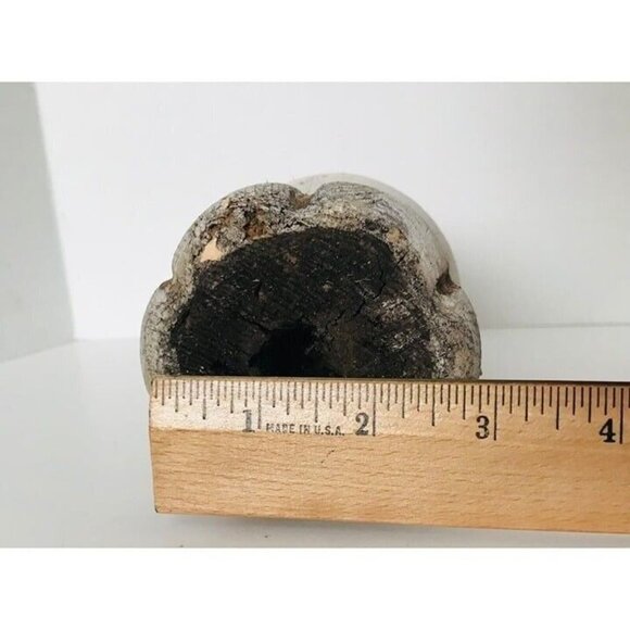 Victorian San Francisco White Wood Newel Post Finial Cap Salvage 6" Antique - Picture 8 of 9